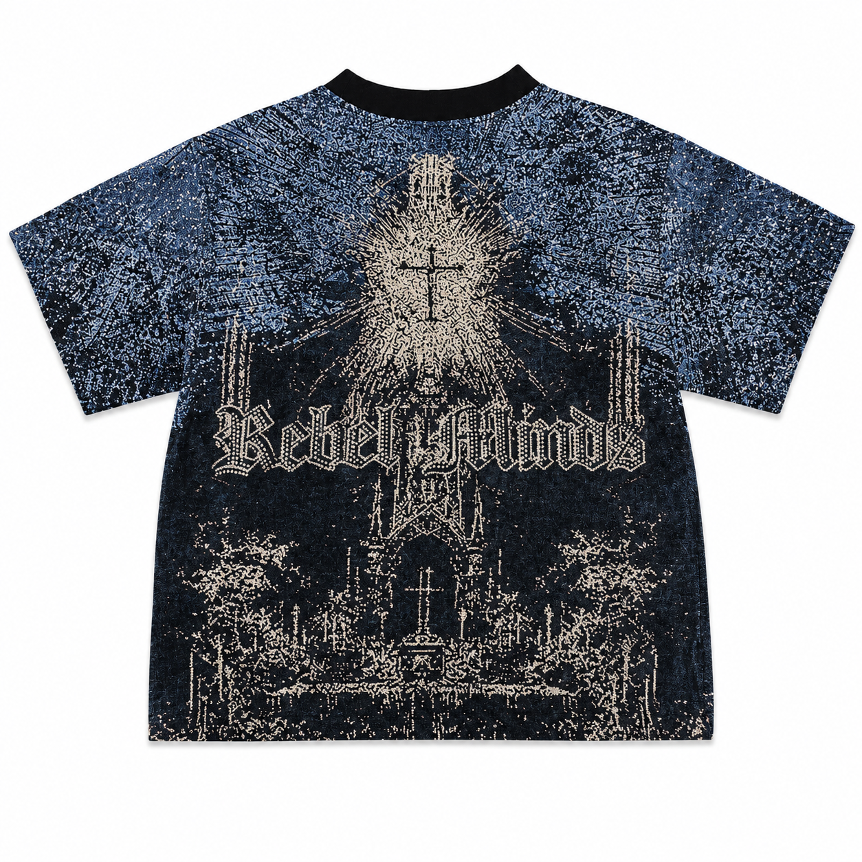 Men's Stand Alone Tapestry T-Shirt In Black