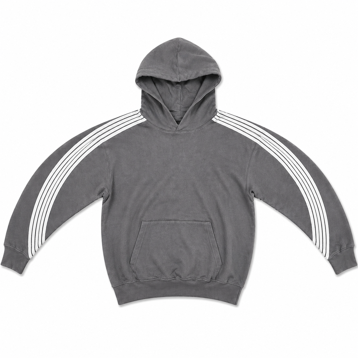 Men's 5 Stripe Hoodie in Gray