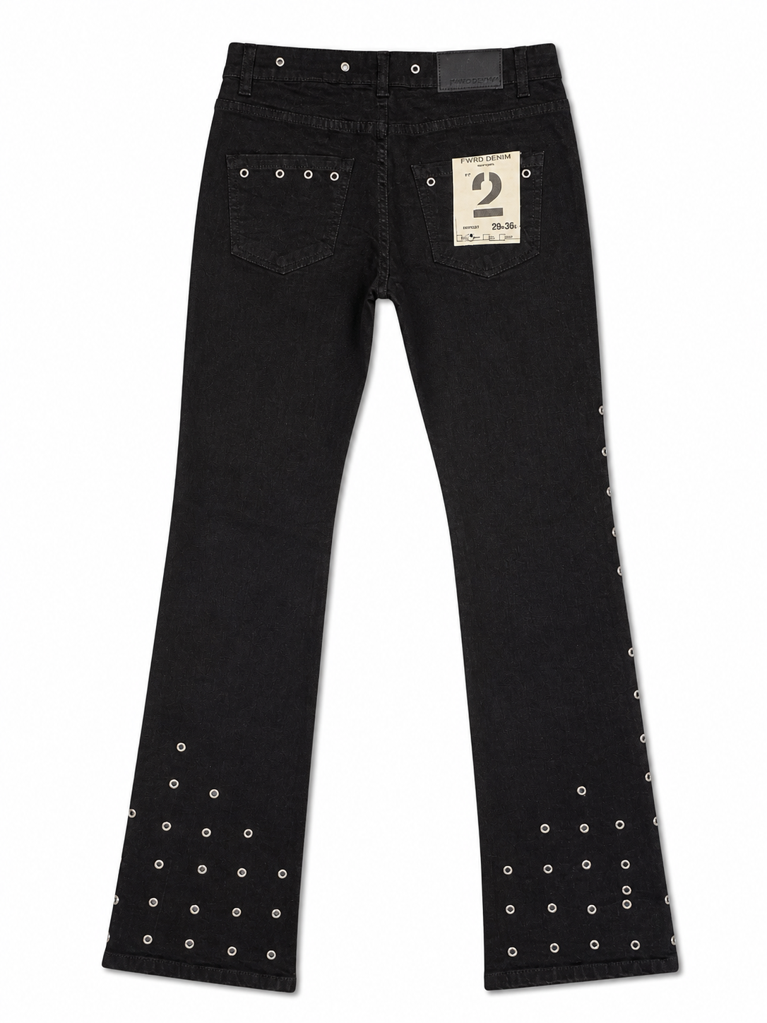Men's Stacked throw Back Denim in Black