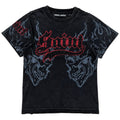 Kid's Saint Rhinestone Shirt In Black