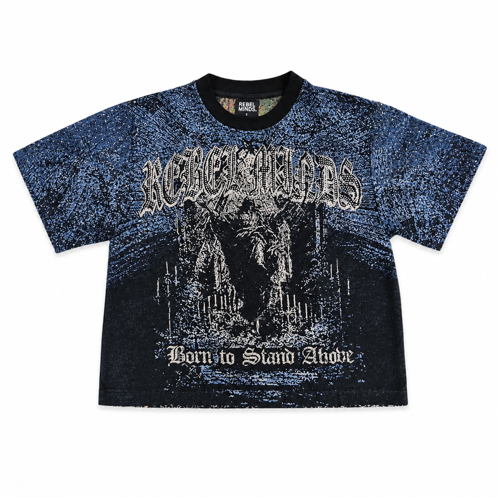 Men's Stand Alone Tapestry T-Shirt In Black