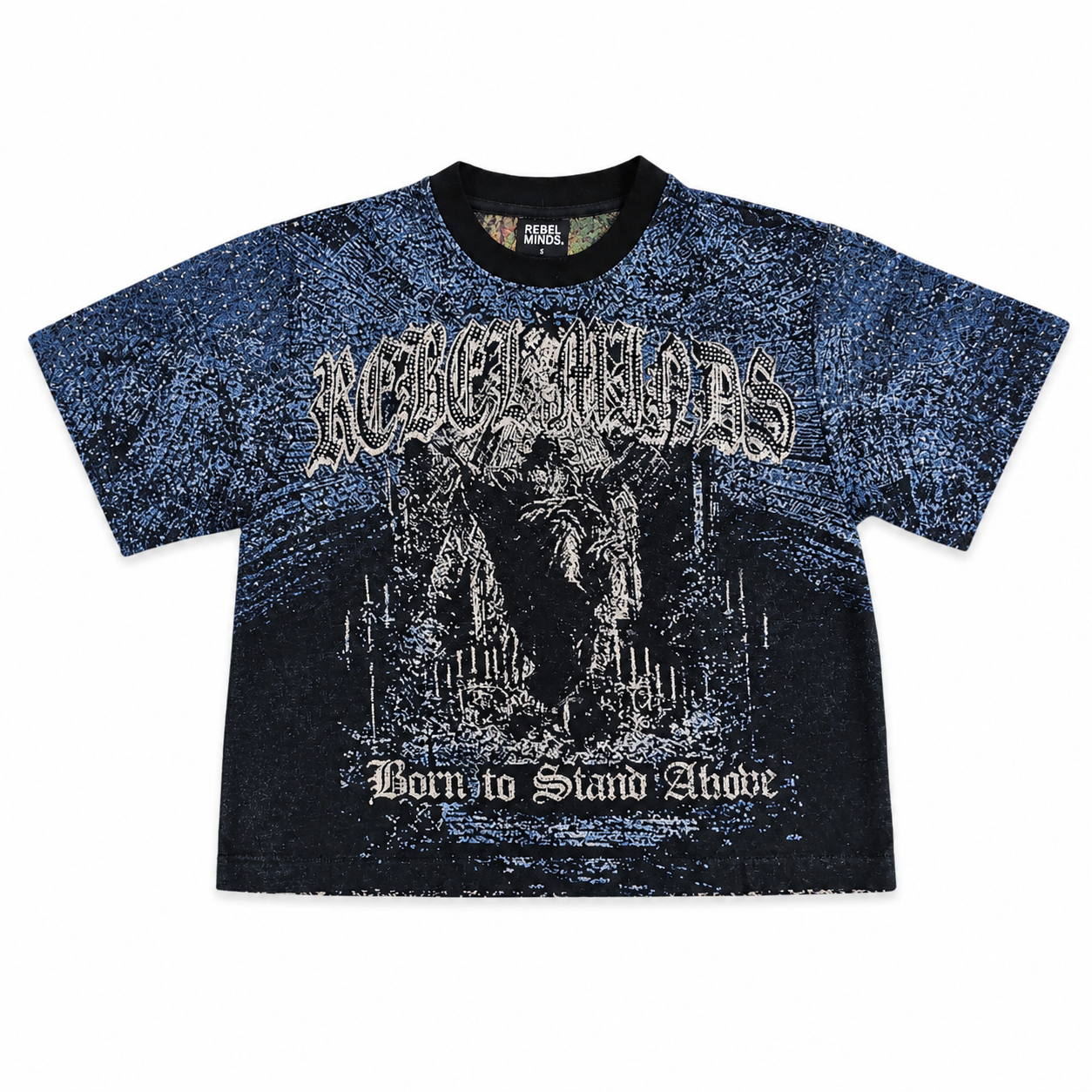 Men's Stand Alone Tapestry T-Shirt In Black