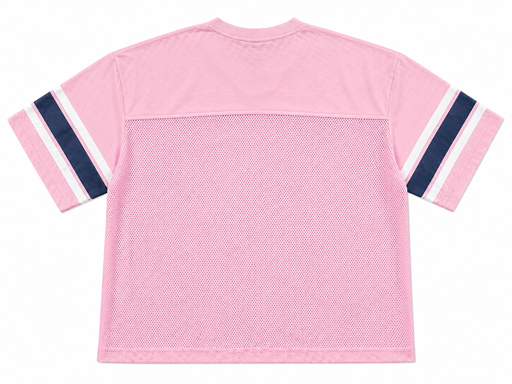 Men's Ambition Mesh Oversized Crop Jersey In Pink