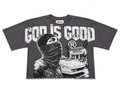 Men's God Is Good Oversized Ctop Tee In Gray