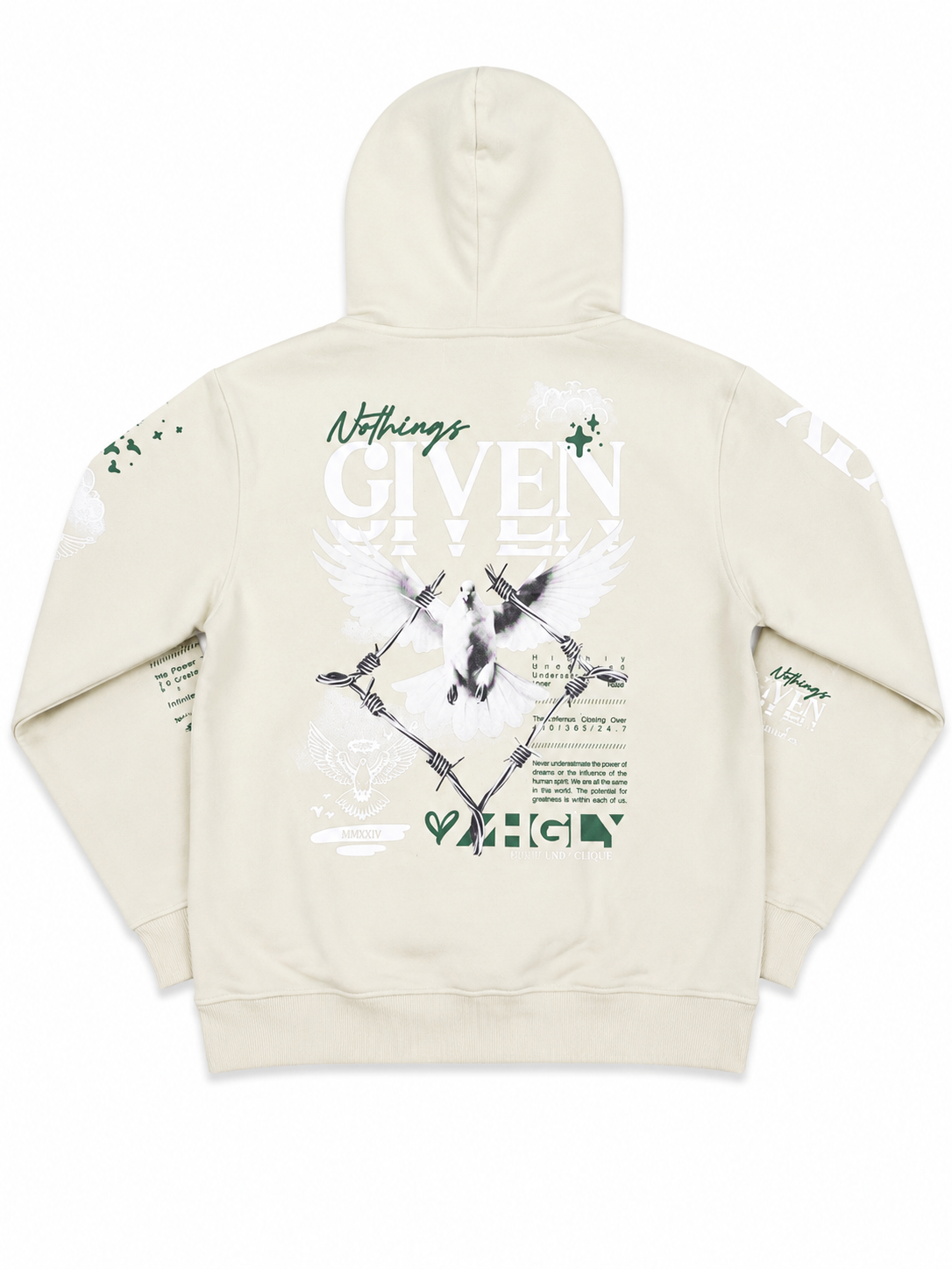 Highly Undrtd Men's Given Hoodie in Celadon