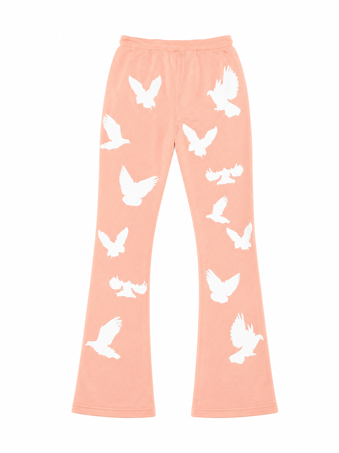 Men's Bird Gang Stacked Sweatpants in Pink