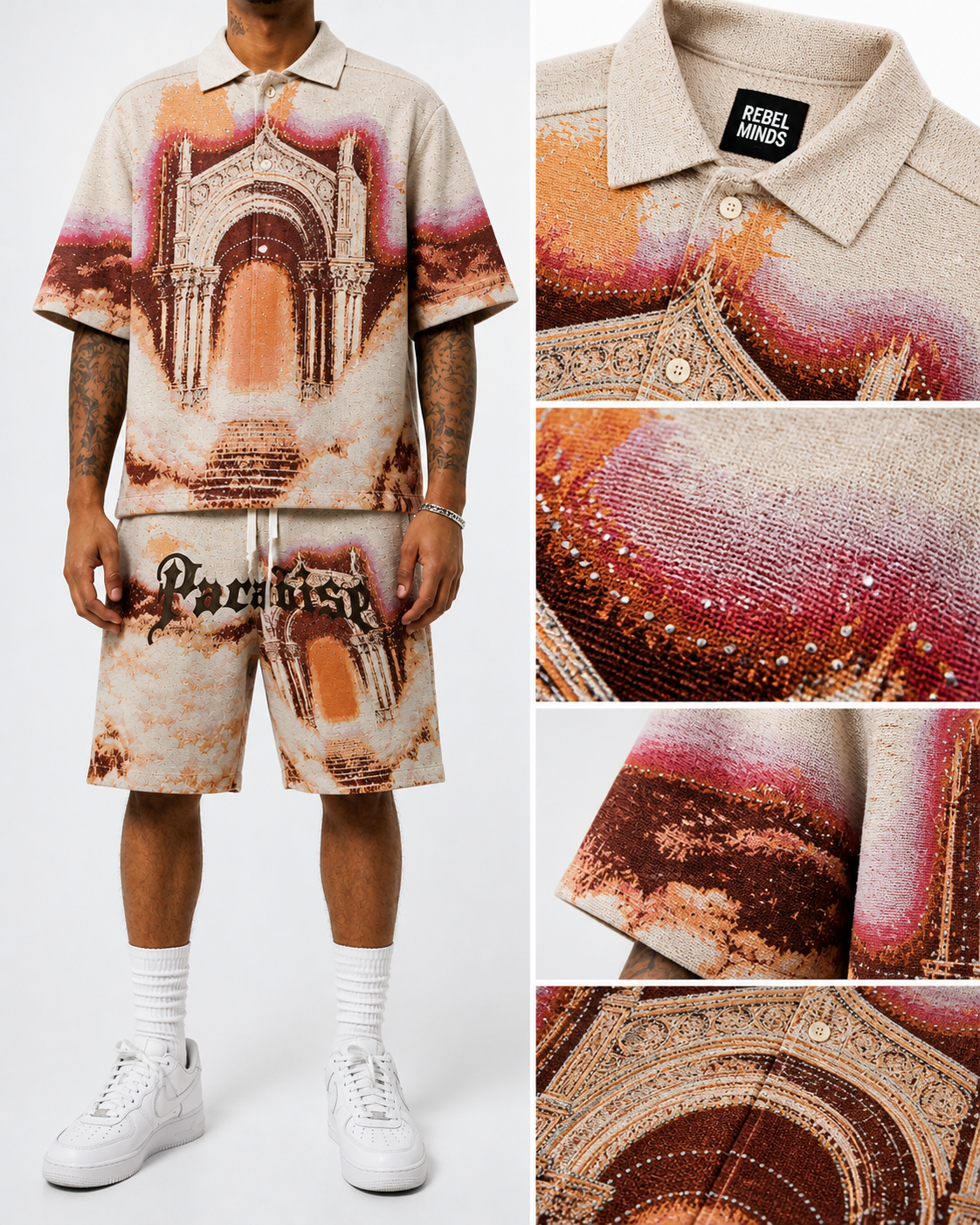 Men's Paradise Tapestry Shirt In Khaki