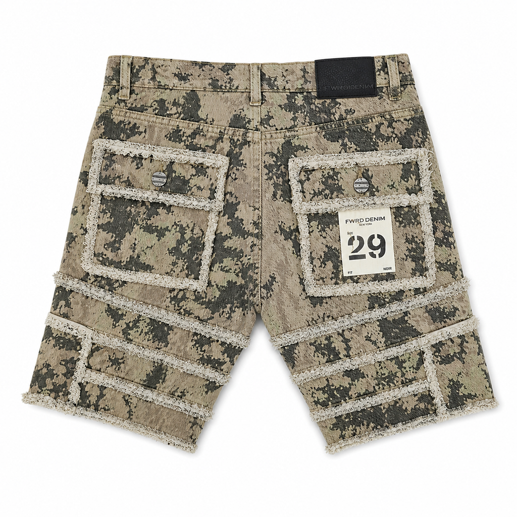 Men's Twill Shorts Static layer in Camo
