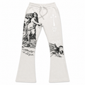 Men's Divine Aura Stacked Joggers in Ivory