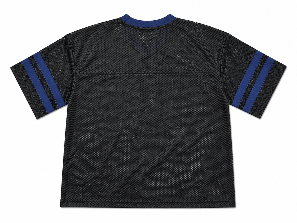 Men's Saints Oversized Mesh Crop Jersey In Black