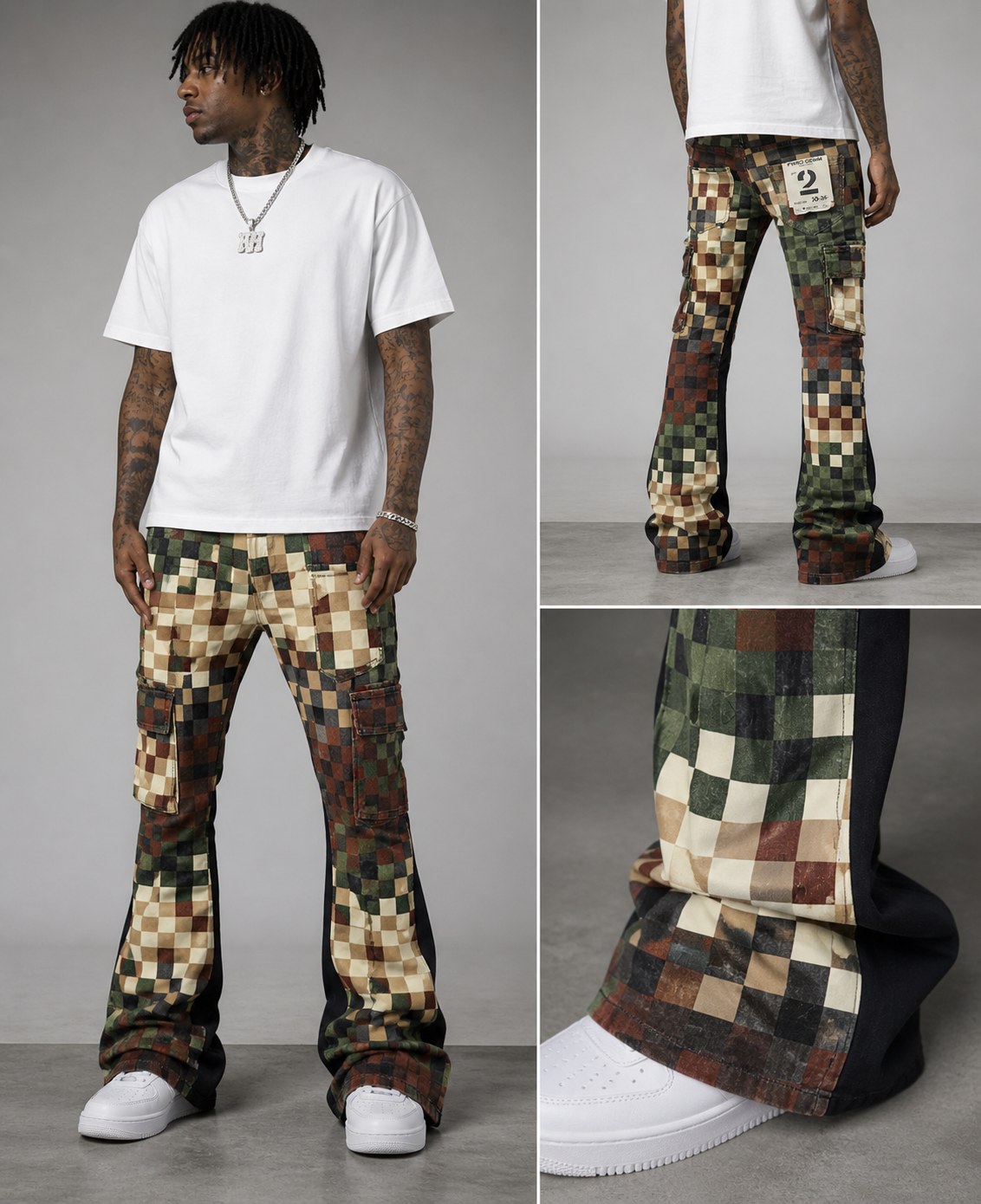 Men's Slim Fit Digital Camo Twill Pant