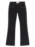 Men's Stacked throw Back Denim in Black
