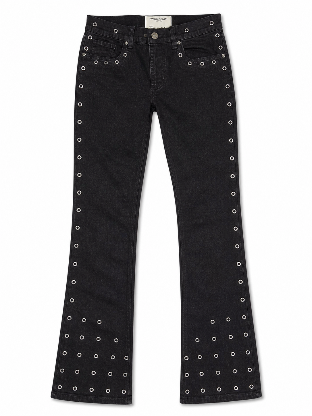 Men's Stacked throw Back Denim in Black