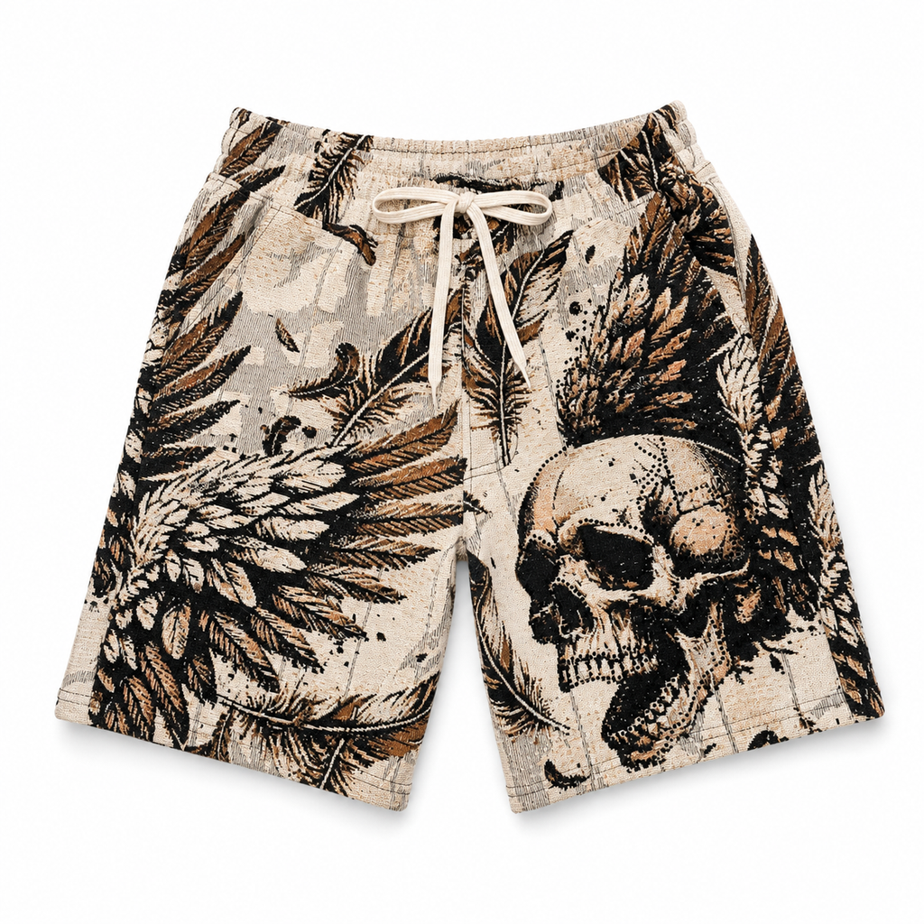 Men's Conquer Tapestry Shorts In Cream