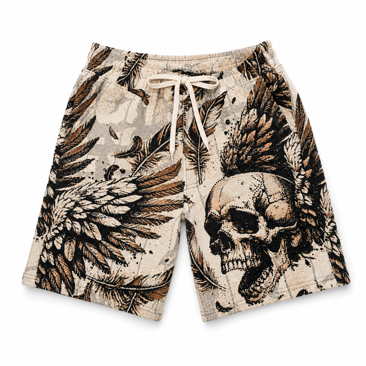 Men's Conquer Tapestry Shorts In Cream
