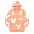 Men's Bird Gang Hoodie in Heather Pink