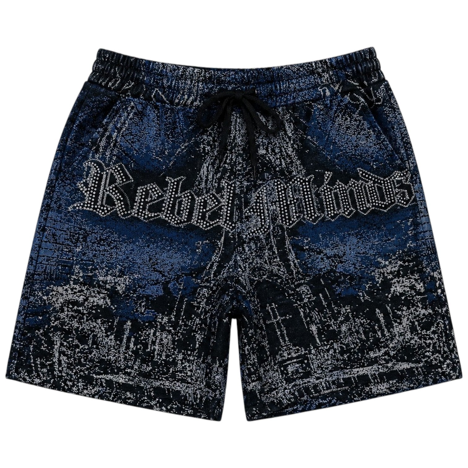 Men's  Stand Alone Tapestry Shorts In Black