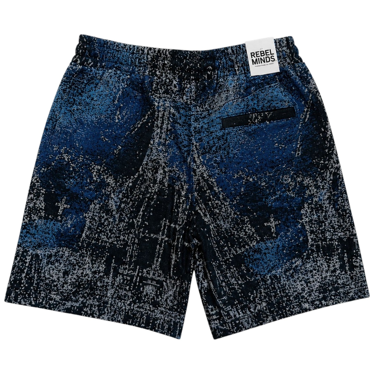 Men's  Stand Alone Tapestry Shorts In Black