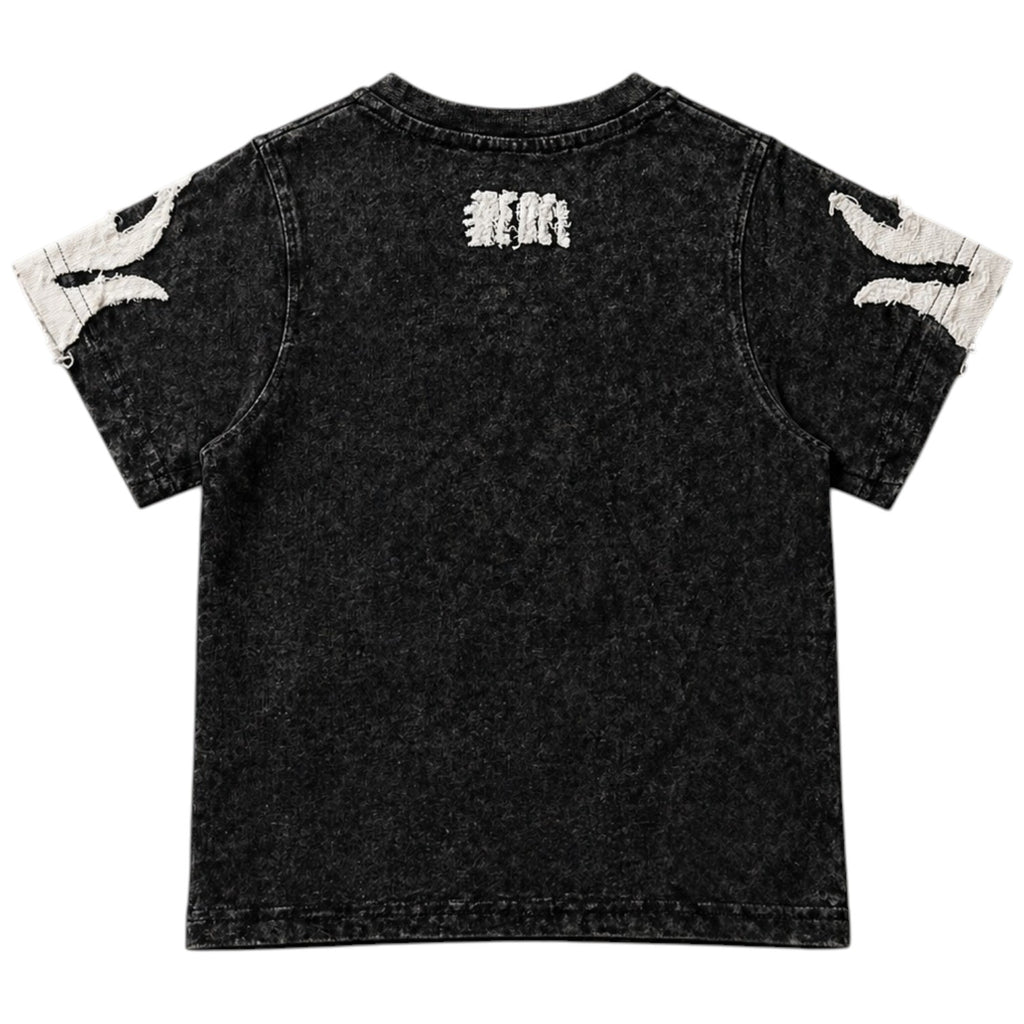 Kid's Rebel Flame Shirt In Black