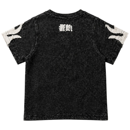 Kid's Rebel Flame Shirt In Black