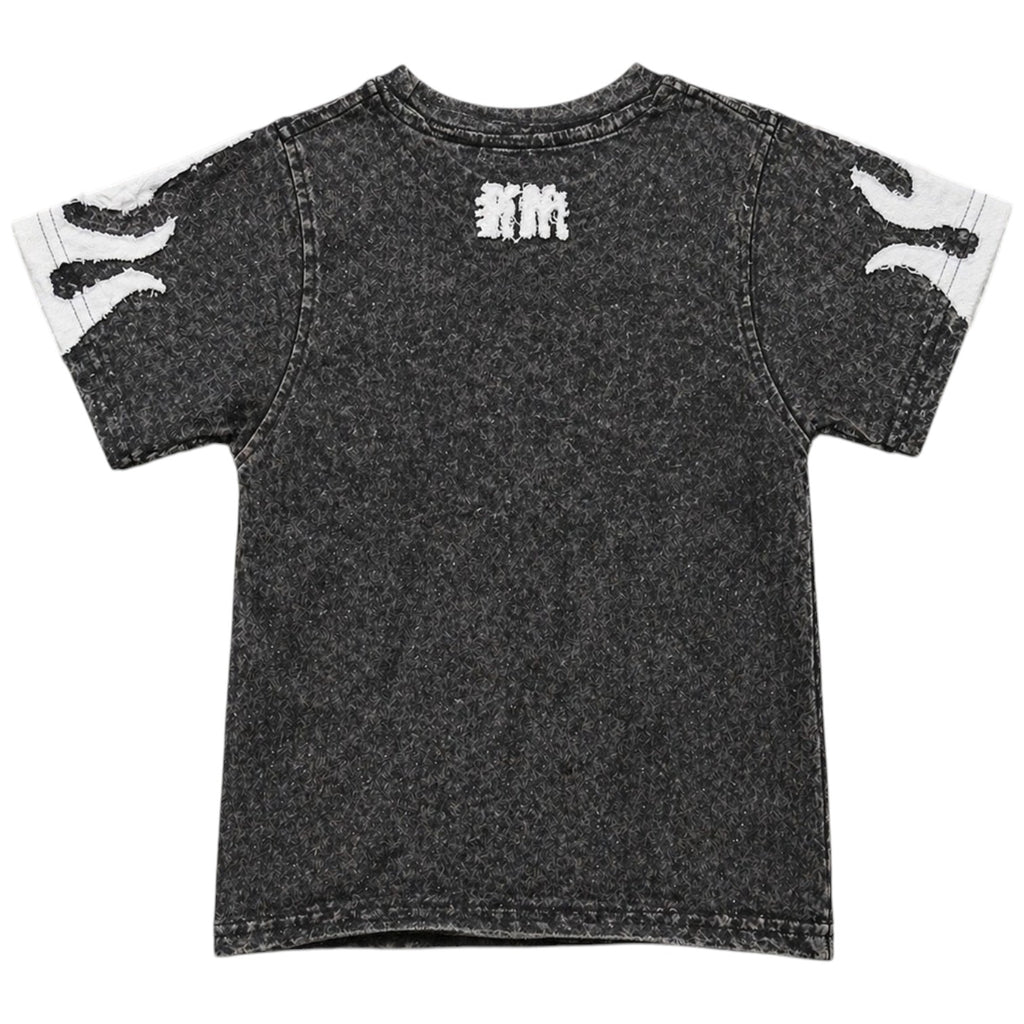 Kid's Rebel Flame Shirt In Lt. Gray