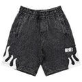 Kids Rebel Flame Shorts Lt. Gray