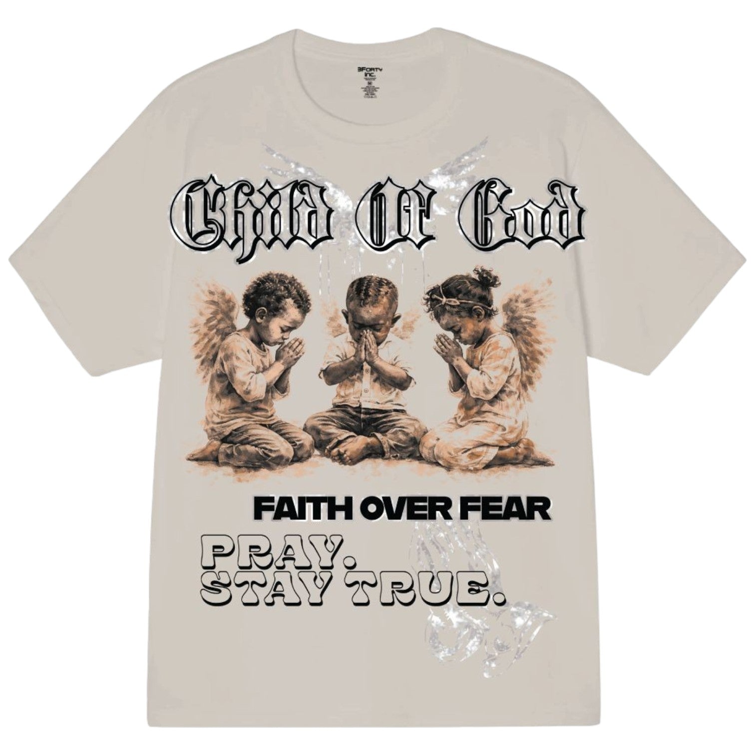 Men's Sand 100% Cotton Tee  - Child Of God