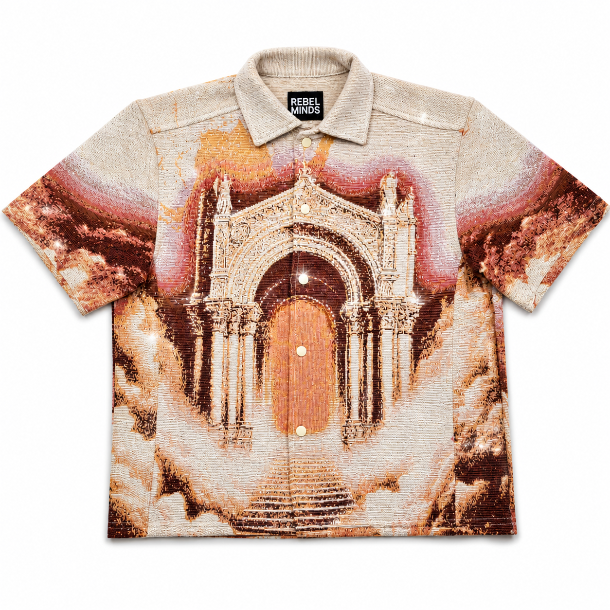 Men's Paradise Tapestry Shirt In Khaki