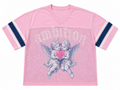 Men's Ambition Mesh Oversized Crop Jersey In Pink