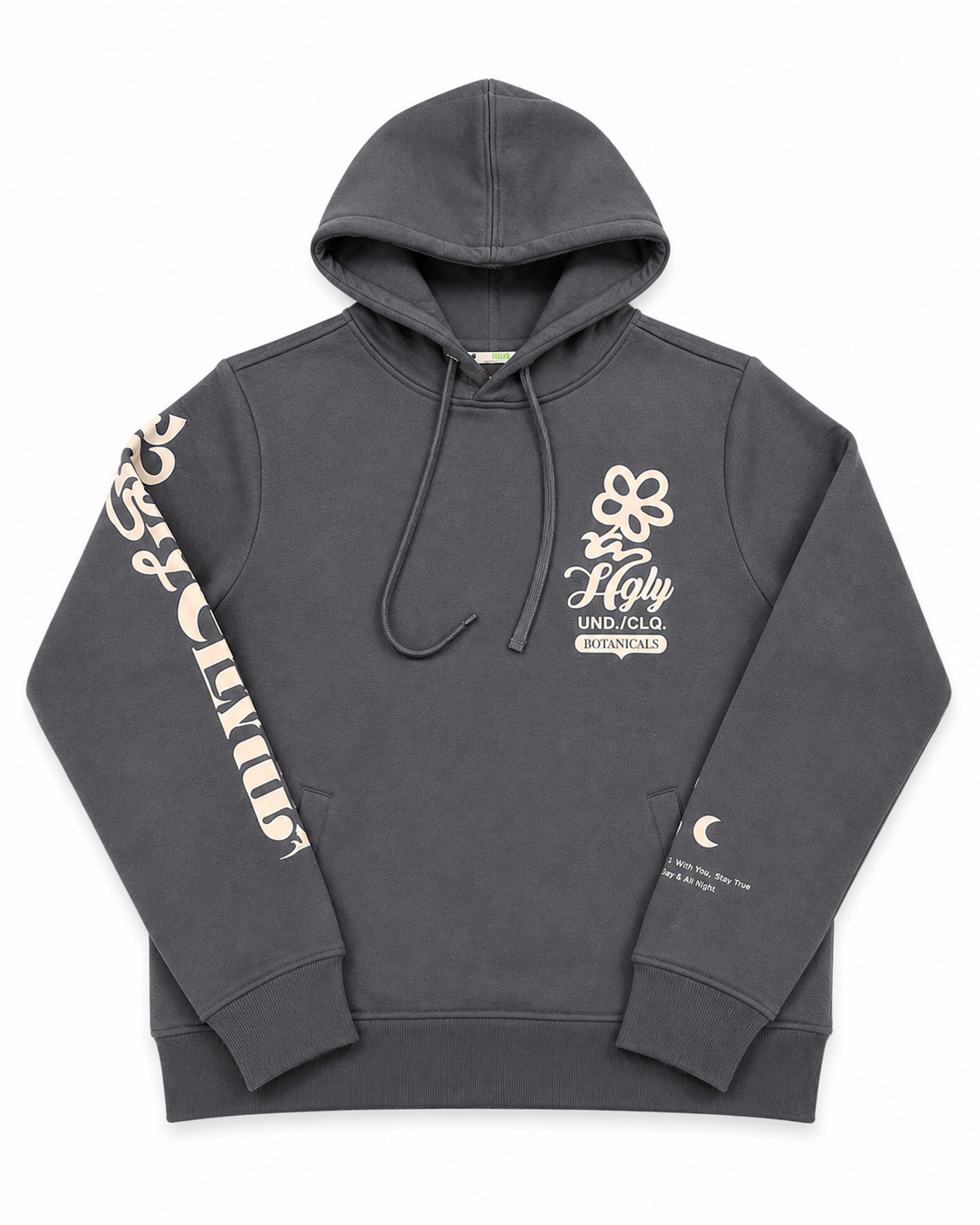 Highly Undrtd Men's Cltvt Botanicals Hoodie in Noir