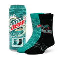 Mountain Dew Baja Blast Crew Socks 2 Pair Novelty Soda Graphic Unisex Men Women