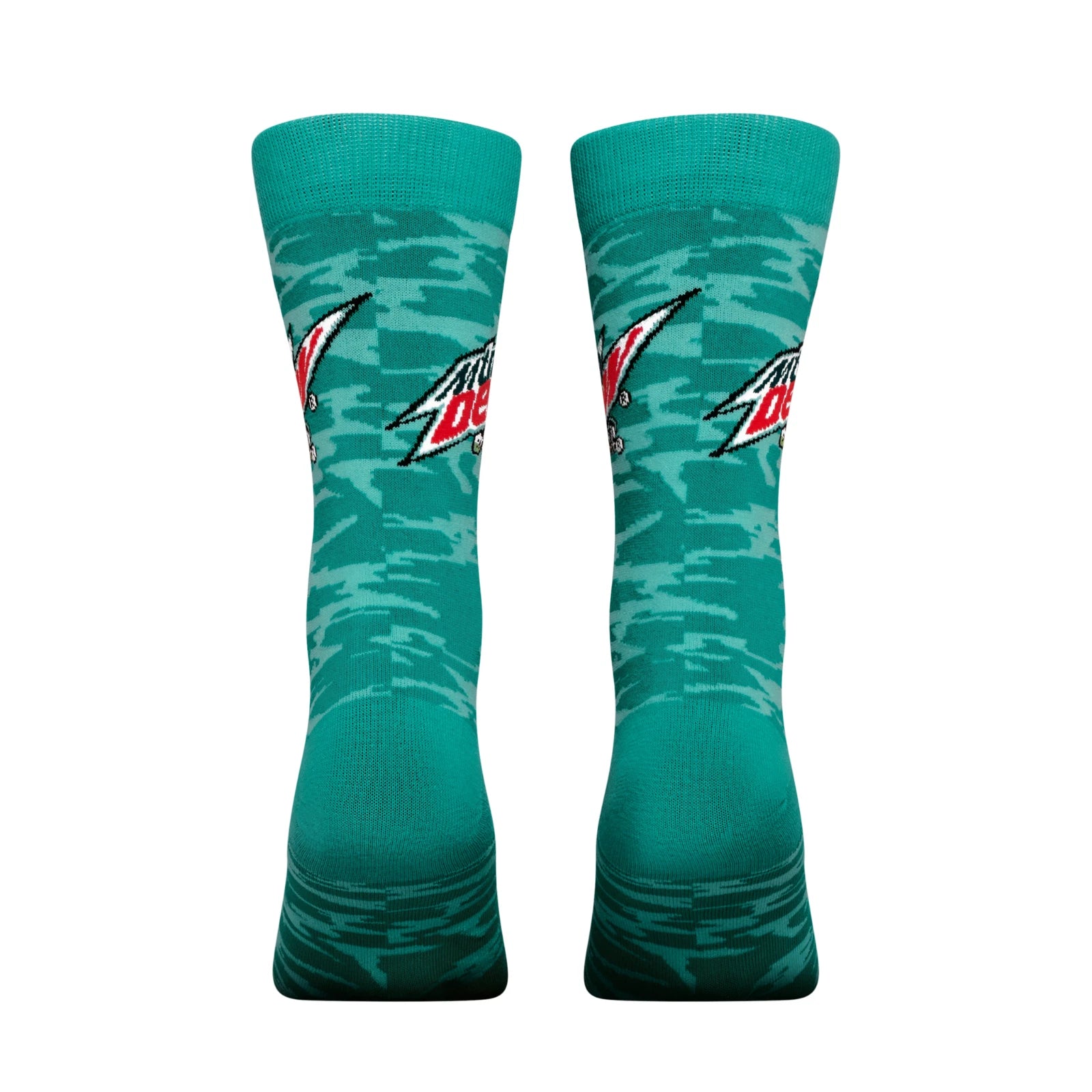 Mountain Dew Baja Blast Crew Socks 2 Pair Novelty Soda Graphic Unisex Men Women