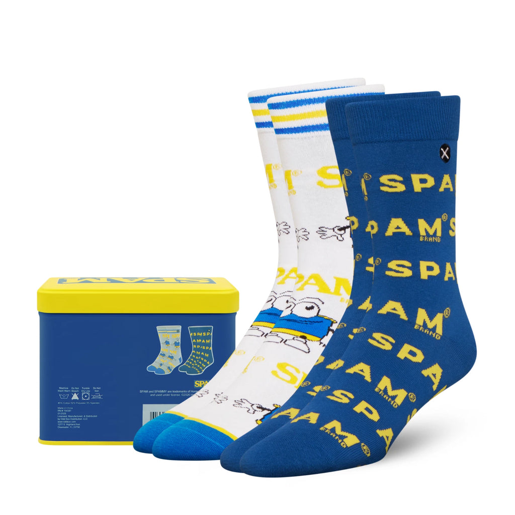 SPAM Crew Socks 2 Pack Novelty Food Theme Unisex