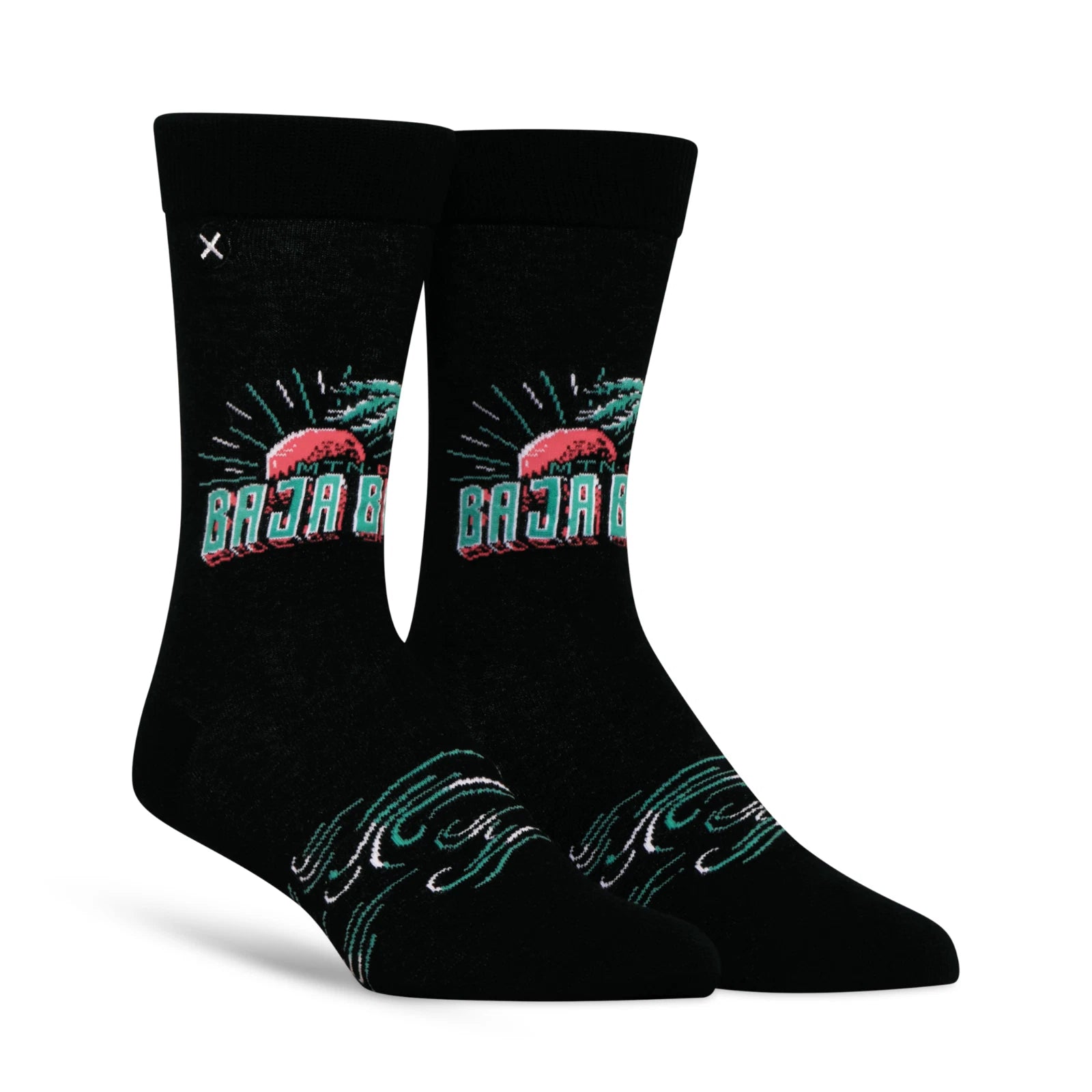 Mountain Dew Baja Blast Crew Socks 2 Pair Novelty Soda Graphic Unisex Men Women