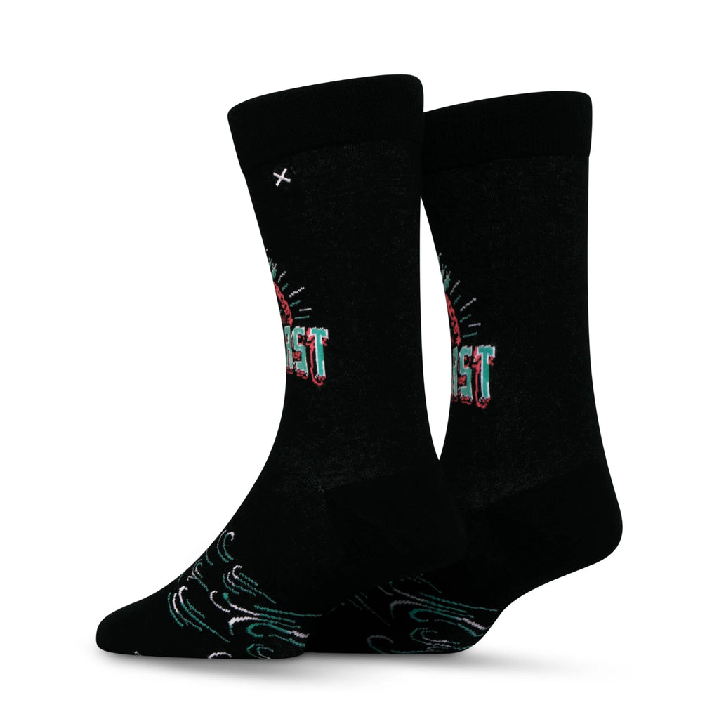 Mountain Dew Baja Blast Crew Socks 2 Pair Novelty Soda Graphic Unisex Men Women