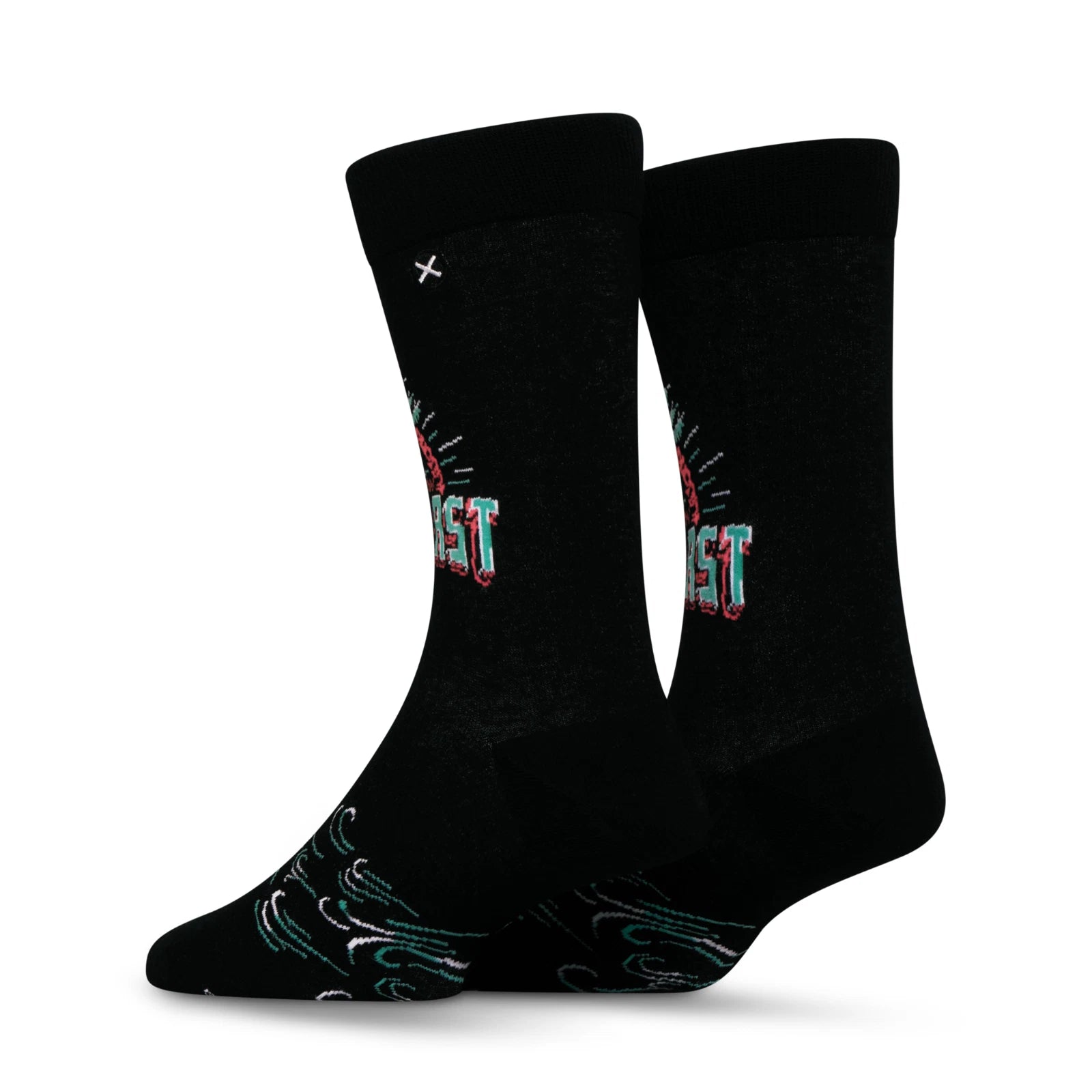 Mountain Dew Baja Blast Crew Socks 2 Pair Novelty Soda Graphic Unisex Men Women