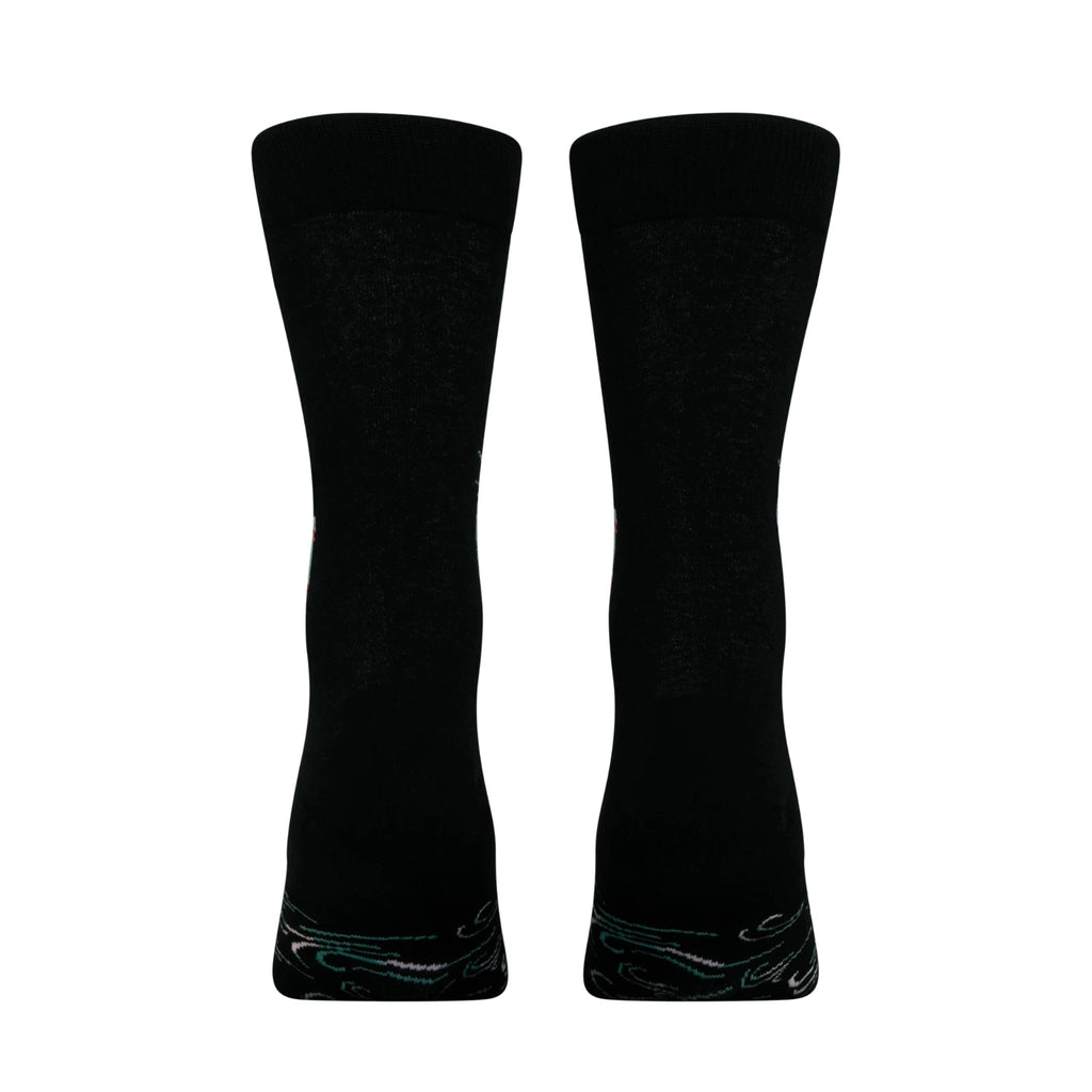 Mountain Dew Baja Blast Crew Socks 2 Pair Novelty Soda Graphic Unisex Men Women