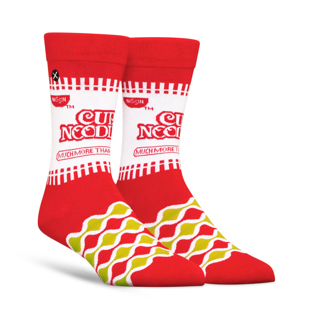 OddSox Cup Noodles Crew Socks 2 Pack Unisex Gift Socks