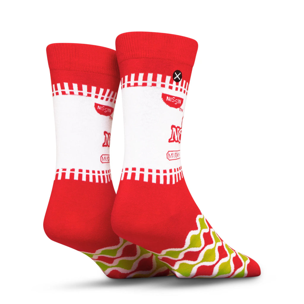 OddSox Cup Noodles Crew Socks 2 Pack Unisex Gift Socks
