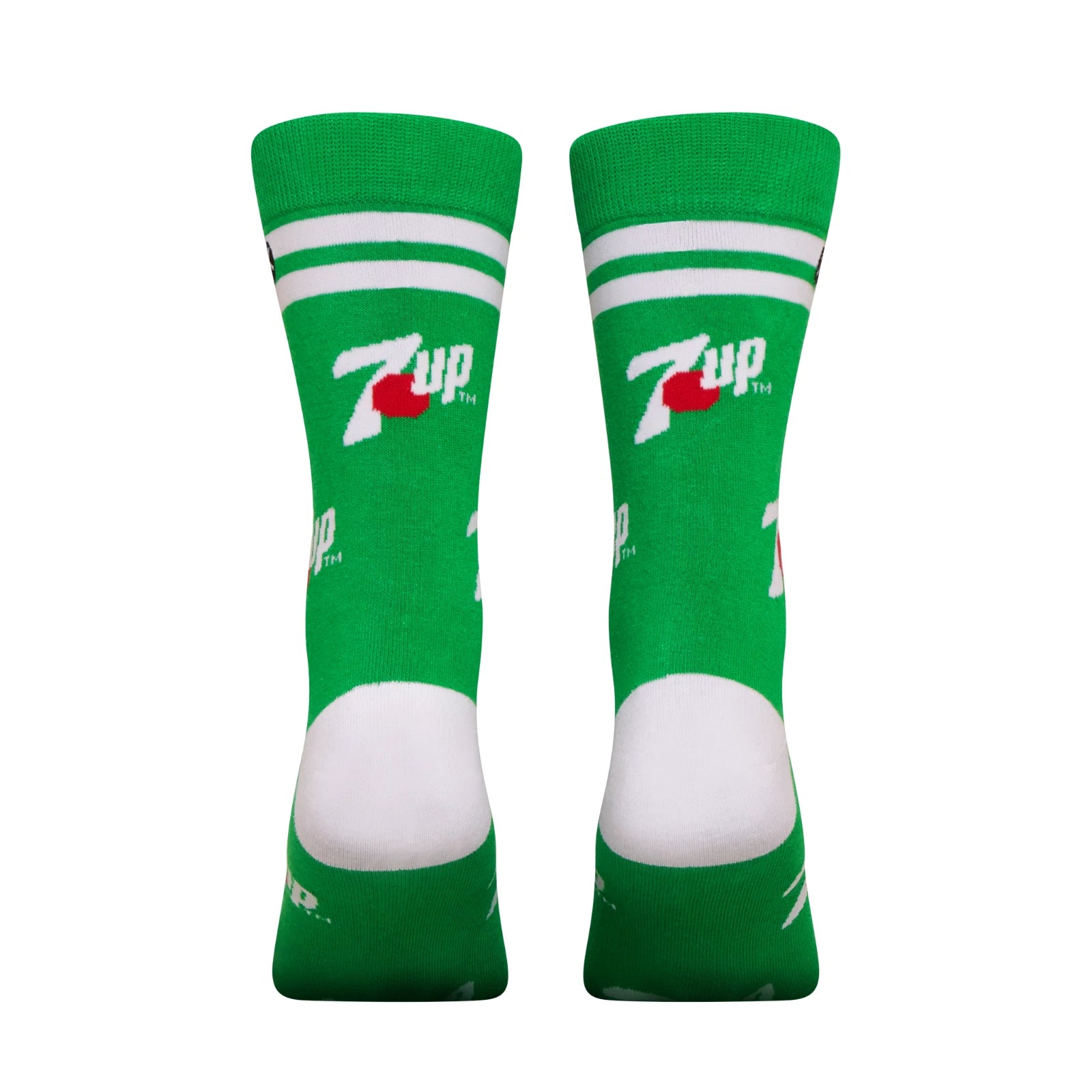 7UP Crew Socks 2 Pair Novelty Soda Graphic Unisex Men Women
