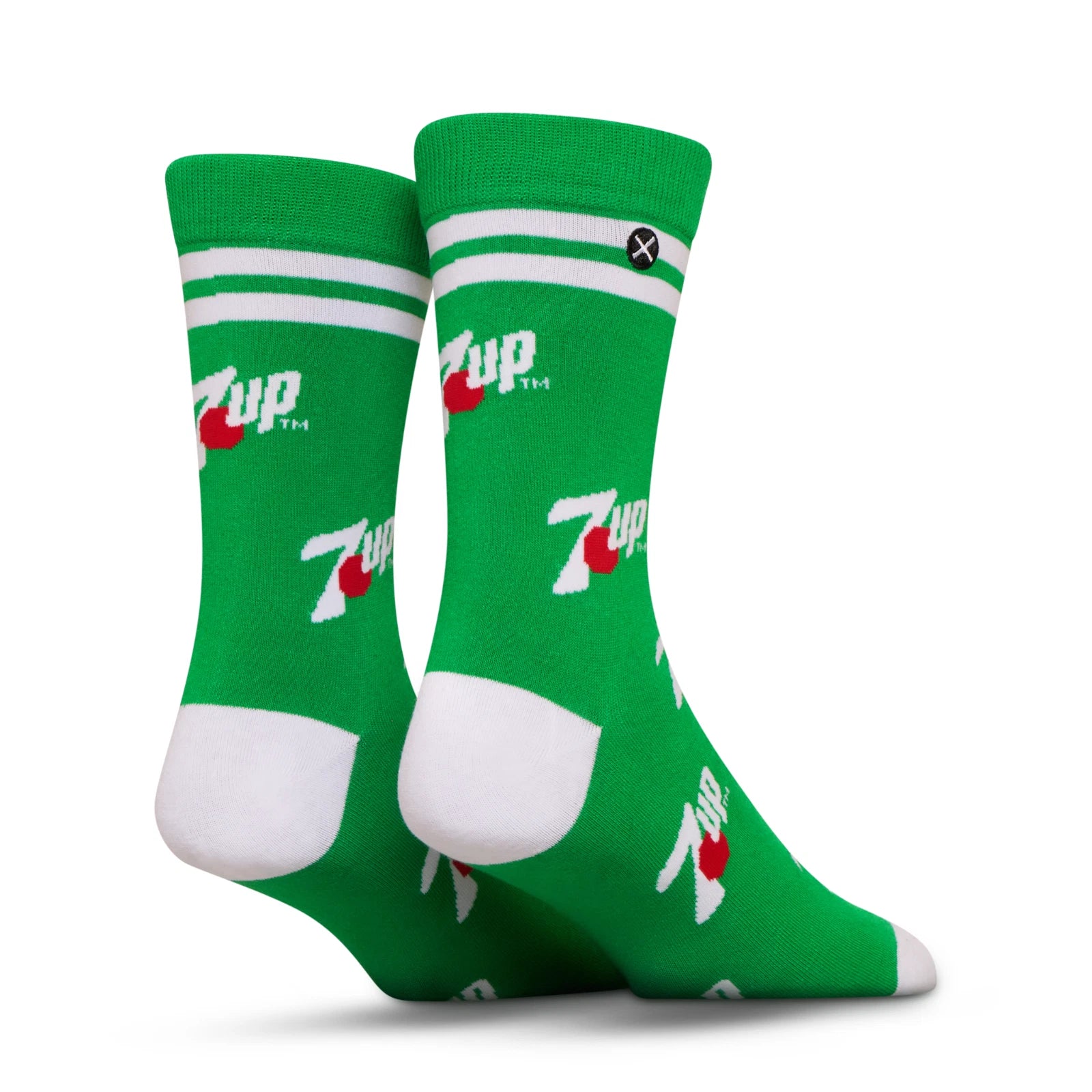 7UP Crew Socks 2 Pair Novelty Soda Graphic Unisex Men Women